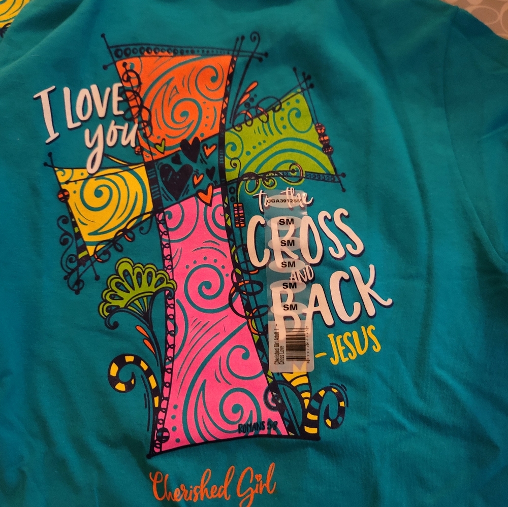 NWT blue cherished girl short sleeve t-shirt.